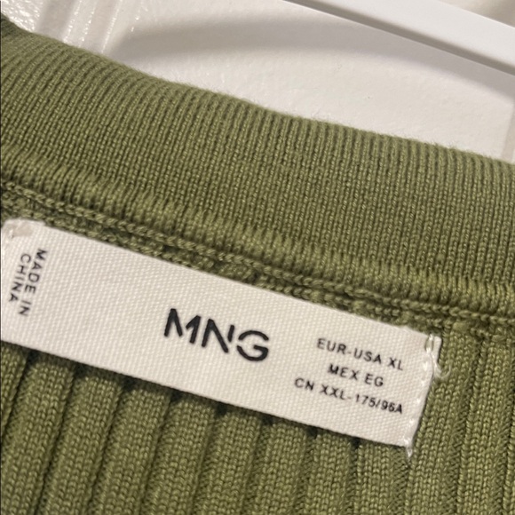 Mango Olive Ribbed Sweater - Picture 2 of 2